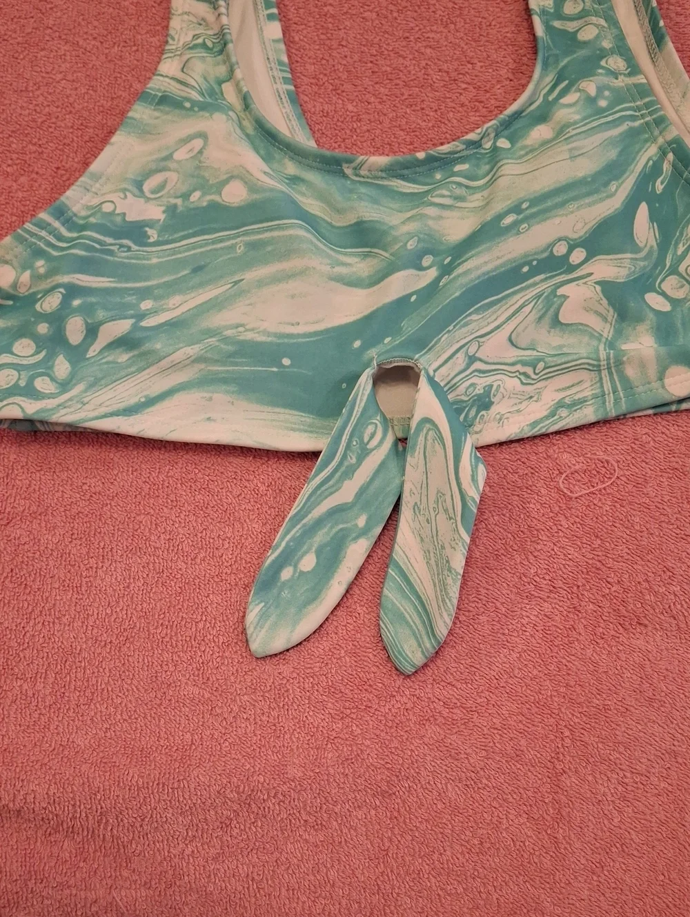 Old Navy Blue and White Swimsuit Size Xl (10-12)
